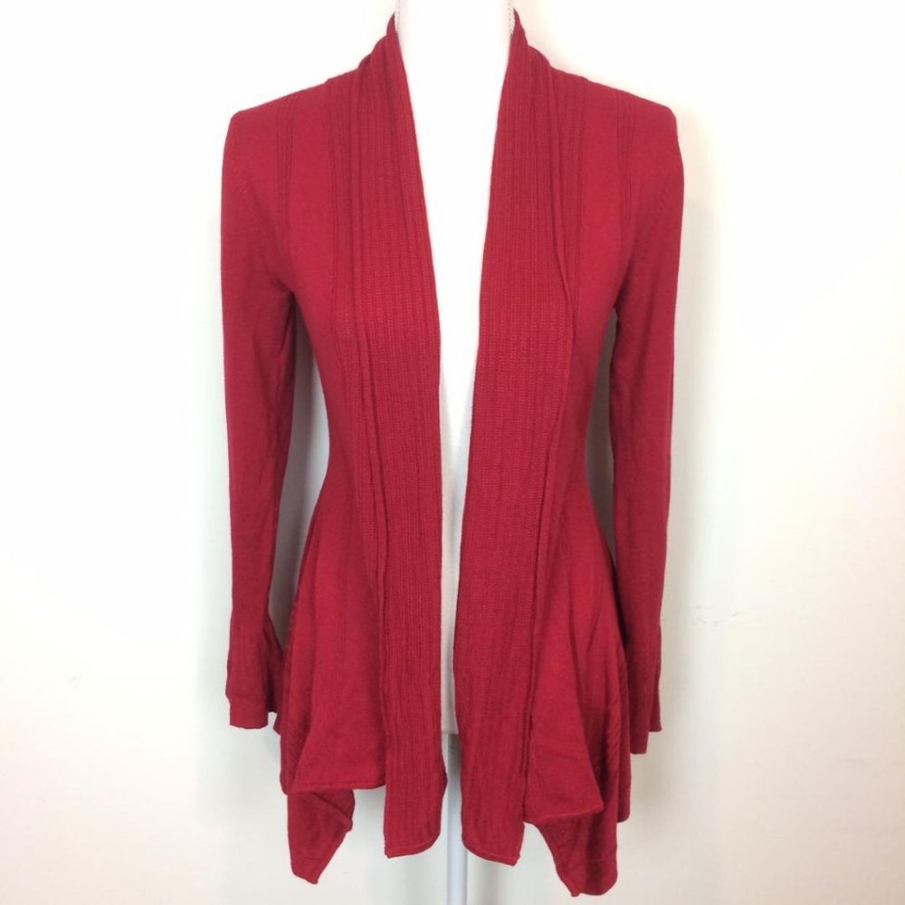 Belldini Open Drape Red Cardigan